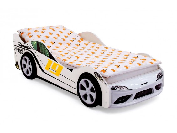 Кровать-машина Супра Белая