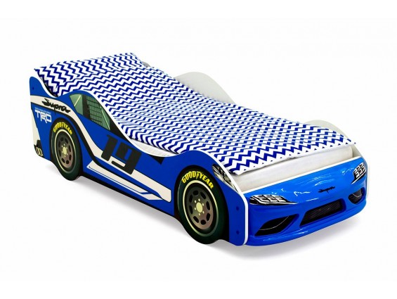 Кровать-машина Супра Синяя