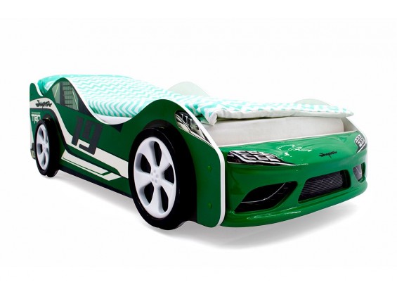 Кровать-машина Супра Зеленая