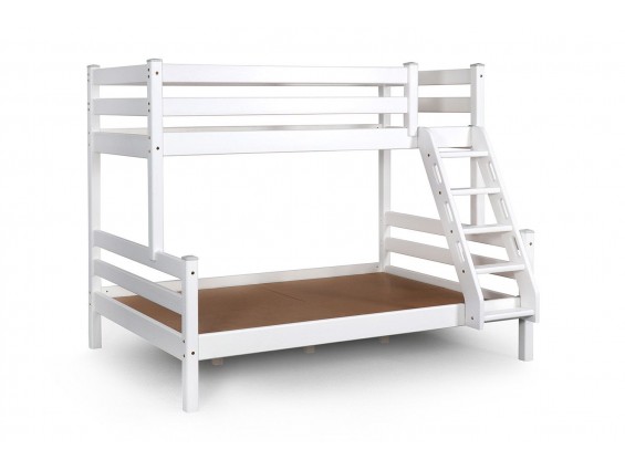 Кровать двухъярусная детская Адель с наклонной лестницей
