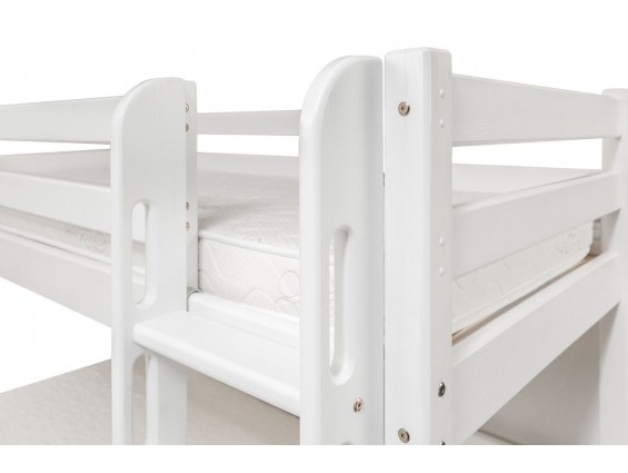 Двухъярусная детская кровать Авалон с прямой лестницей