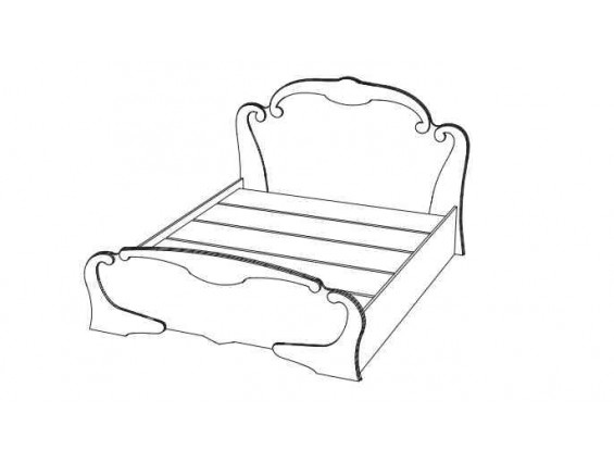 Двуспальная кровать каролина 1400