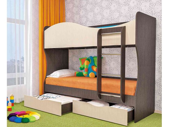 Двухъярусная детская кровать Кузя
