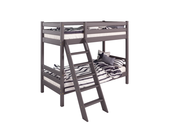 Вариант 10 Двухъярусная кровать Соня Лаванда с наклонной лестницей