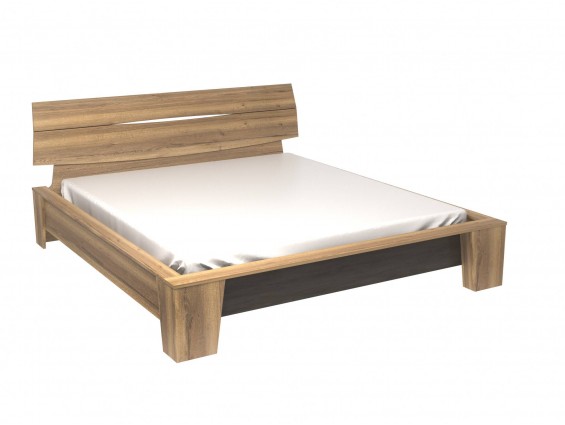 Двуспальная кровать 1800 Стреза Дуб Галифакс натуральный