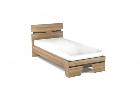 Односпальная кровать NEW 900 Стреза Дуб Галифакс натуральный