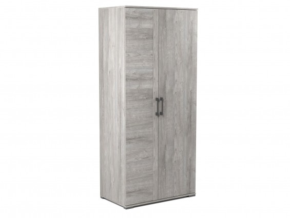 Шкаф Д-1 для одежды глубокий Денвер Риббек серый