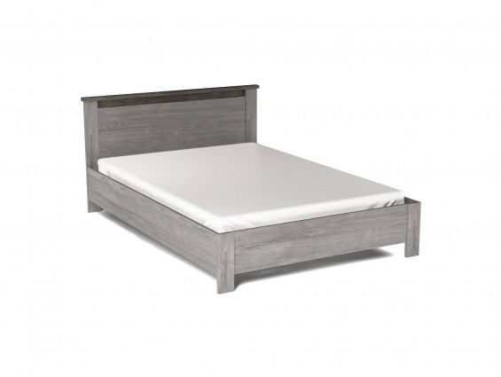 Двуспальная кровать 1400 Денвер Риббек серый