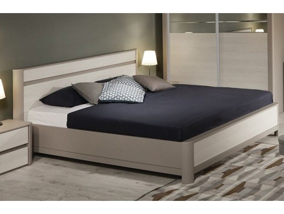 Двуспальная кровать кровать 1600 Лацио Серый камень