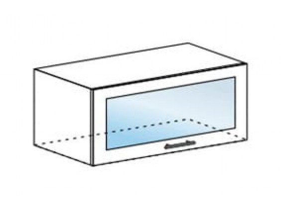 Шкаф Стендмебель горизонтальный со стеклом ШВГС 800